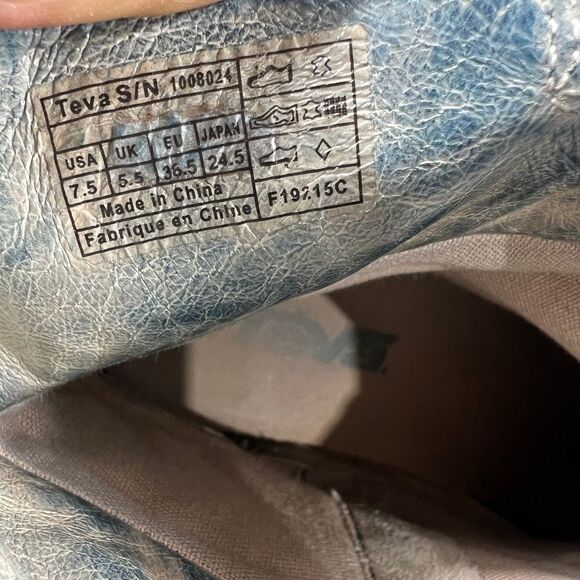 Teva Suede Ankle Boots with Braided Detail Casual Comfort Flat Boots Size 7.5 - Picture 8 of 8